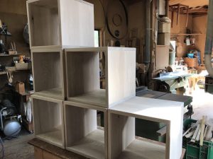 ナラのボックス 製作中です